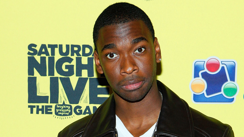 jay pharoah staring wide eyed at SNL event