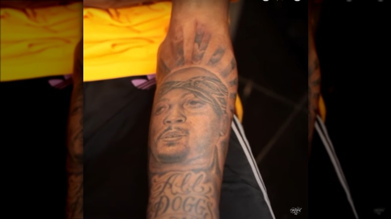 Snoop Dogg's Nate Dogg tattoo