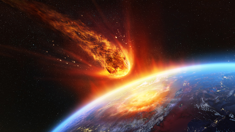 asteroid approaching Earth meteorite