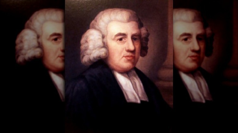 Portrait of John Newton posing