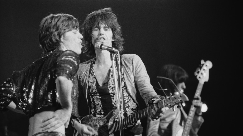 Rolling Stones performing on stage