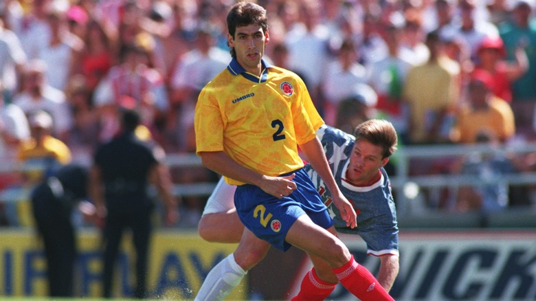 Andres Escobar during a World Cup '94 match