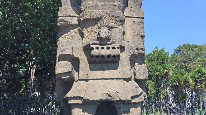 Ancient aztec statue of Tláloc