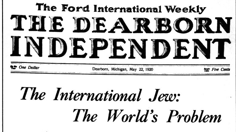 Dearborn Independent series on Jews