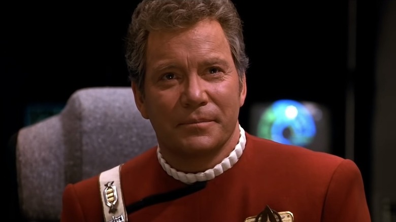 William Shatner as James T. Kirk in "Star Trek VI"