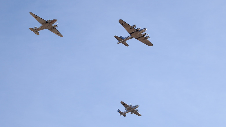 B-17 with fighters