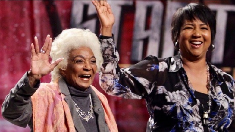 Nichelle Nichols with Mae Jemison