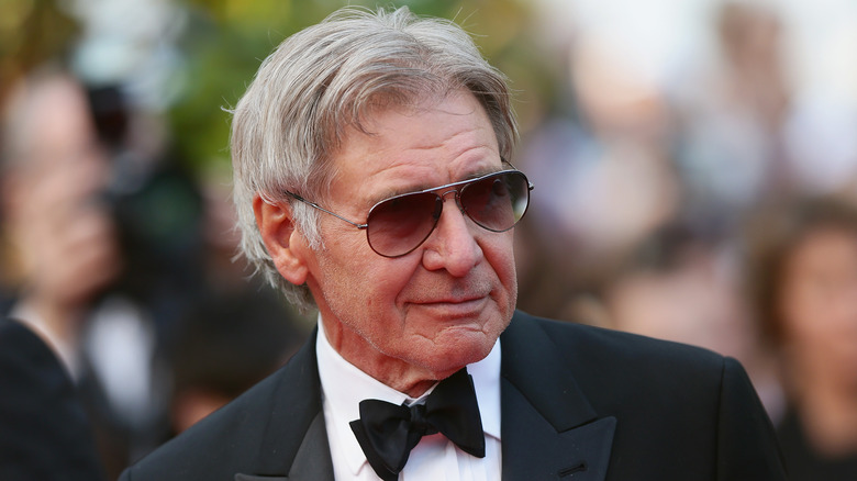 Harrison Ford wearing sunglasses