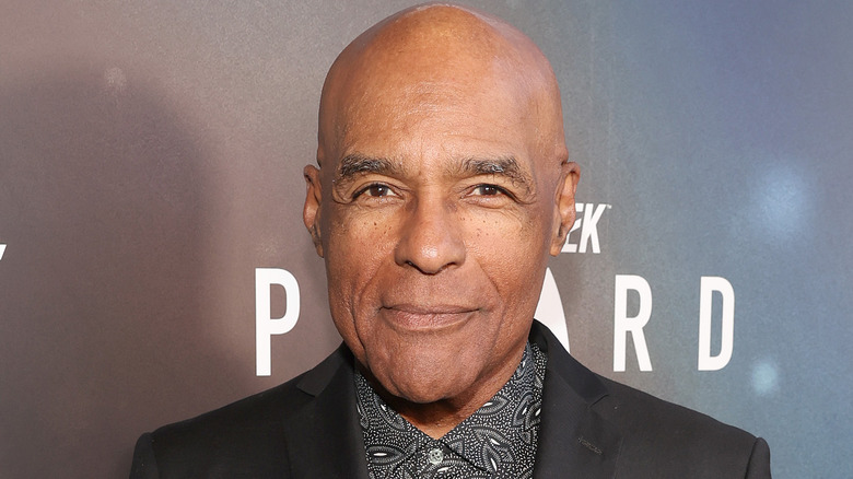 michael dorn at picard premiere staring ahead