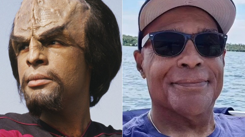 michael dorn as worf on star trek and no makeup in sunglasses