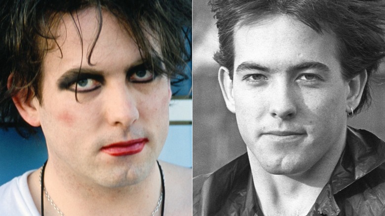 robert smith the cure heavy makeup and 70s no makeup