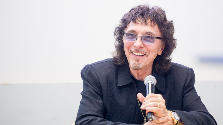 Tony Iommi smiling