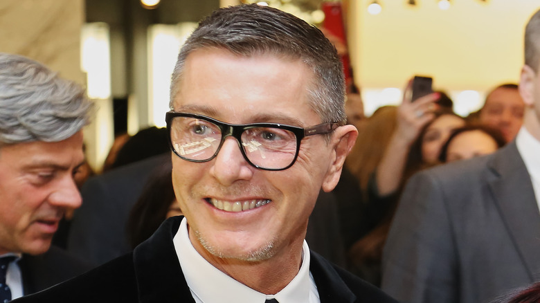 Stefano Gabbana wearing glasses and smiling