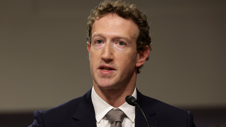 Mark Zuckerberg appearing before the senate in 2024