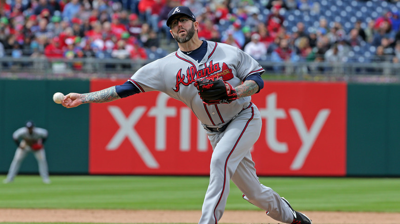 Peter Moylan throwing a pitch at Citizens Bank Park in 2018