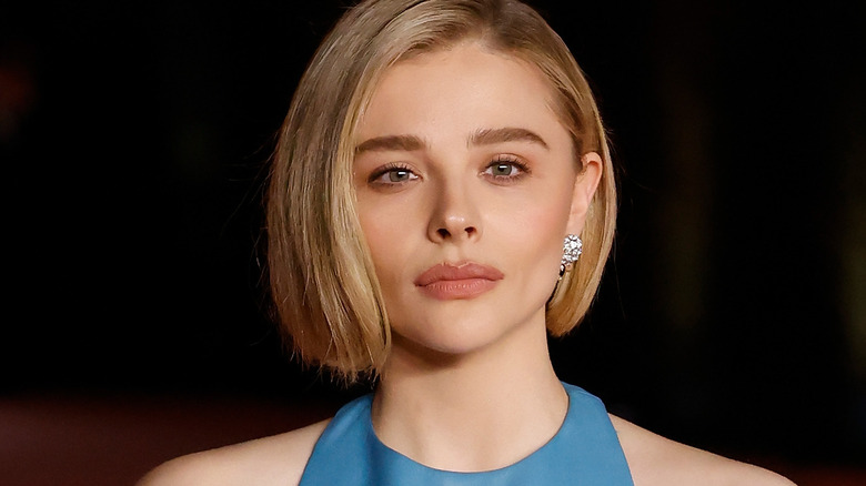 chloe grace moretz blue dress