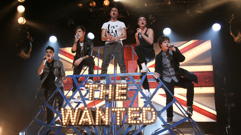 The Wanted performing in concert