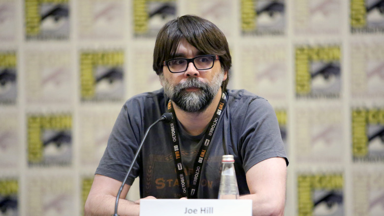 Author Joe Hill at a Comic Con panel