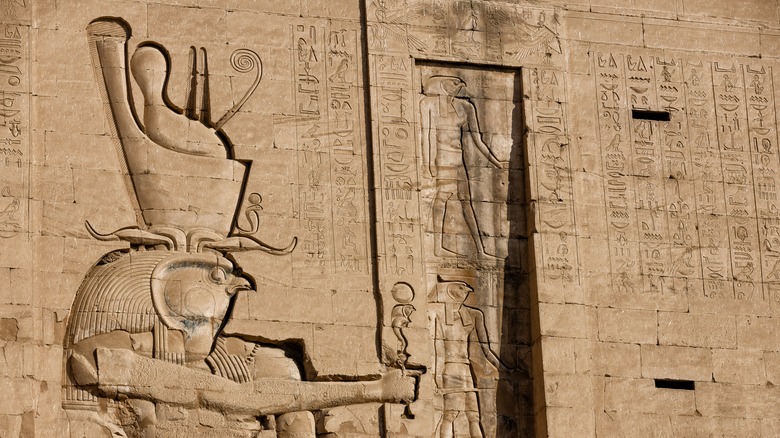 carving of Horus