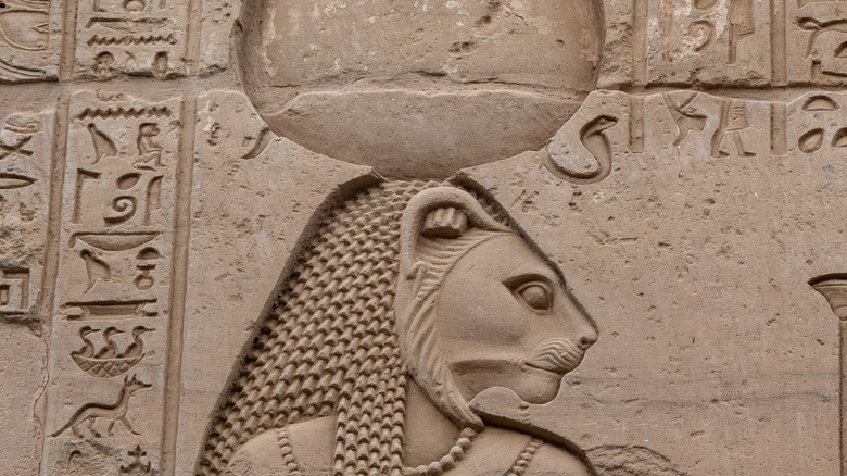 carving of Sekhmet