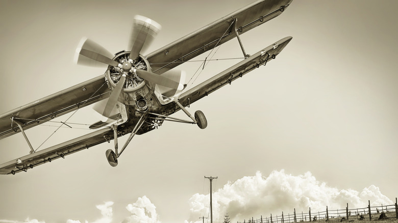 vintage biplane