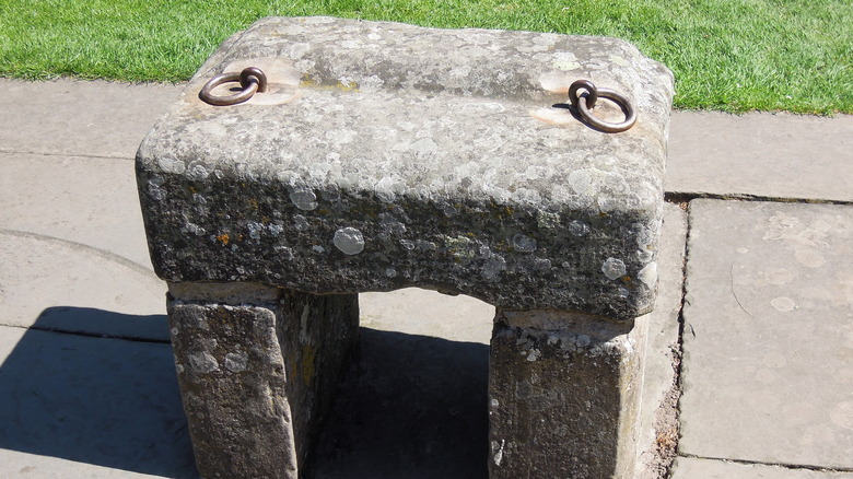 Replica of the Stone of Scone at Scone Palace