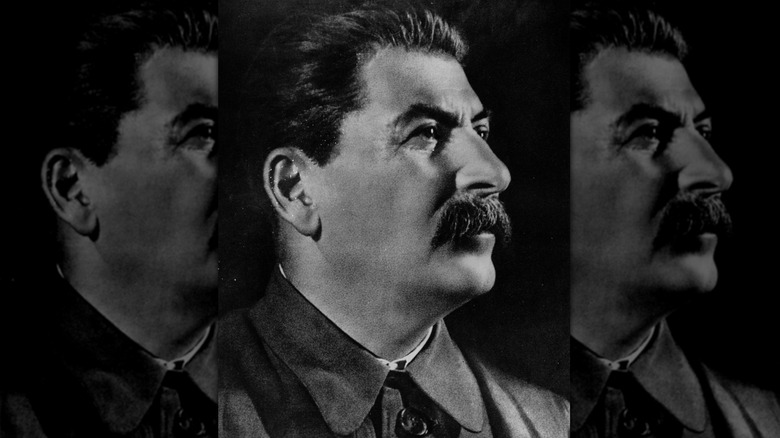 Stalin looks up