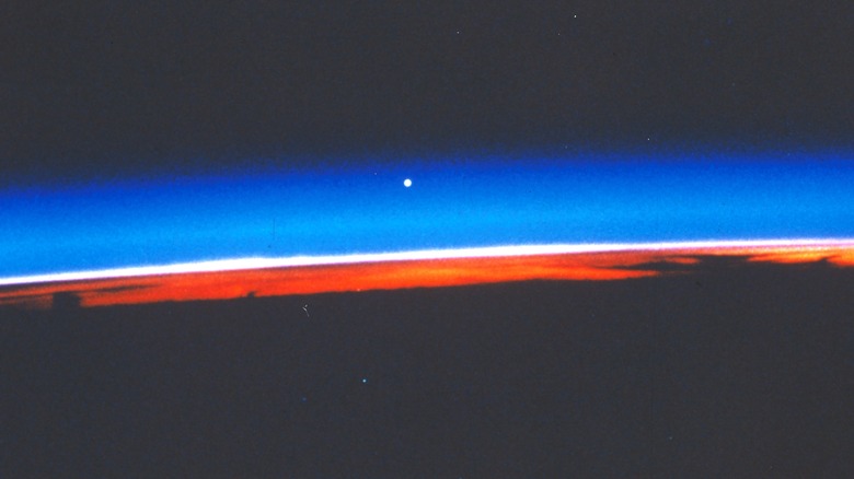 Earth with Venus rising