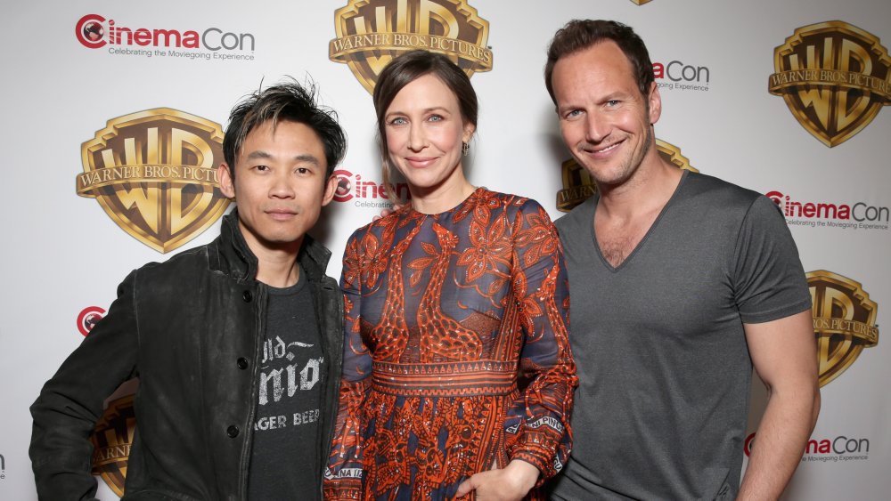 James Wan, Patrick Wilson, and Vera Farmiga of The Conjuring 2