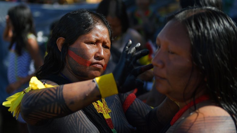 indigenous ceremonial paint