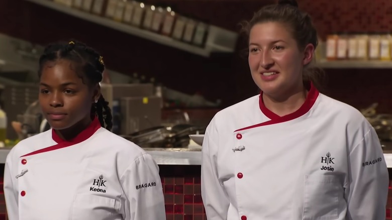 A pair of contestants on Hell's Kitchen