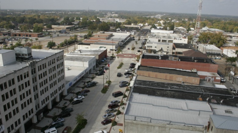 Arial view of Longview, Texas