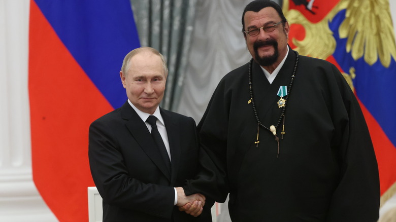 Steven Seagal and Vladimir Putin