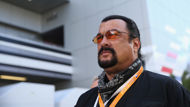 Steven Seagal outside