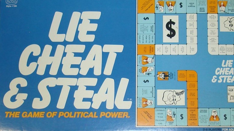 lie cheat steal board game