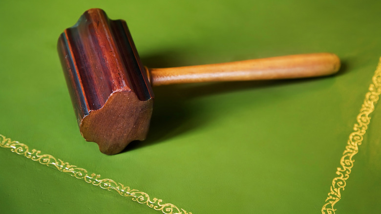 antique masonic gavel