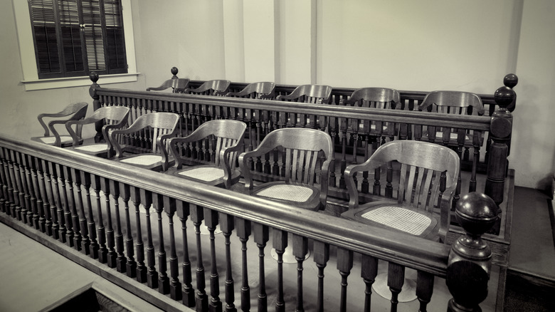 chairs in jury box