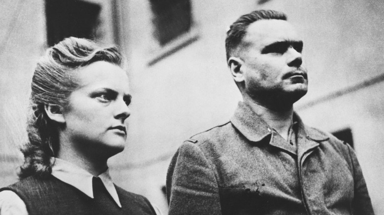 Concentration camp guard Irma Grese faces trial.