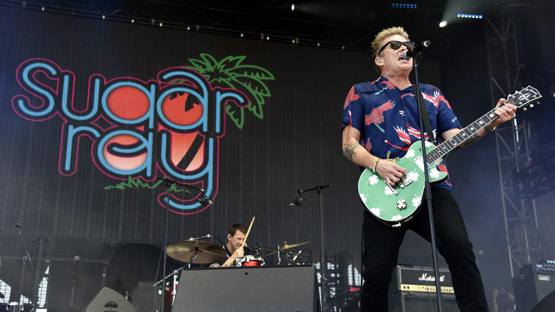 Mark McGrath performing with Sugar Ray