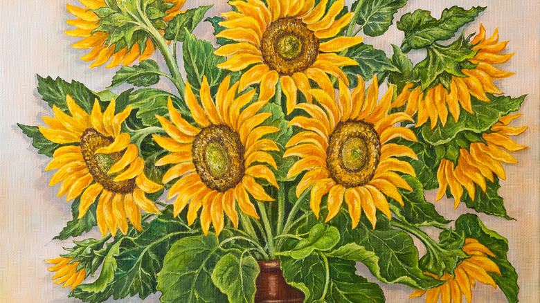 Sunflower painting