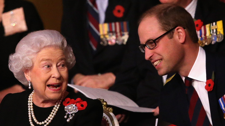 Elizabeth II and Prince William, 2015