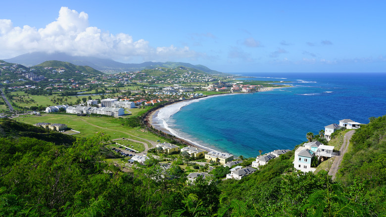 A sweeping view of Frigate Bay, Saint Kitts