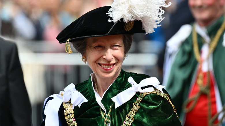 Anne, the current Princess Royal, smiles