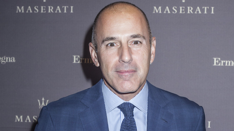 Matt Lauer in blue suit