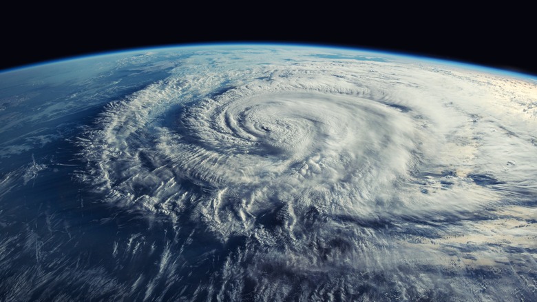 Hurricane photographed by NASA 