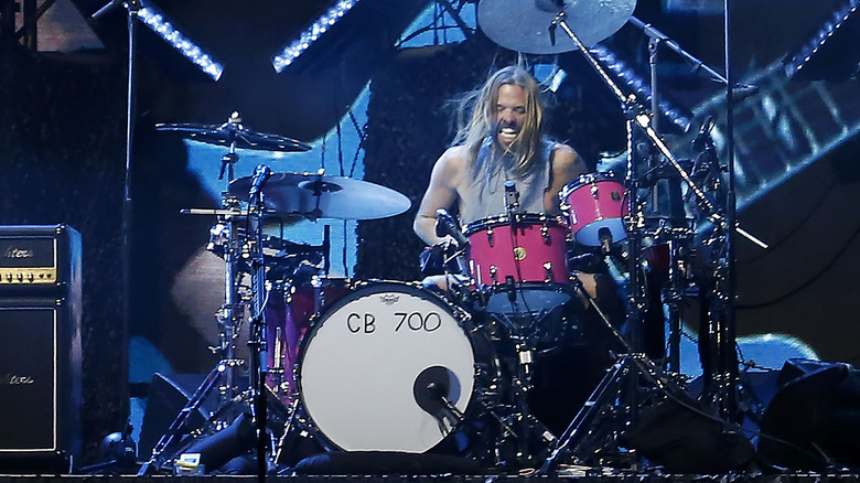 Taylor Hawkins performing in 2022 