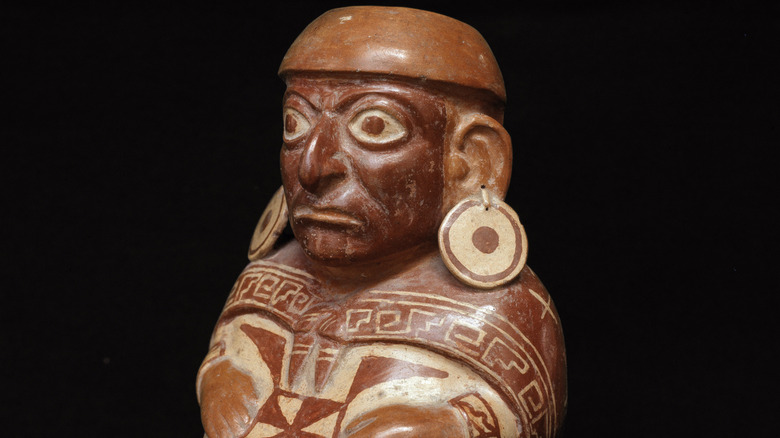 moche jar shaped like human