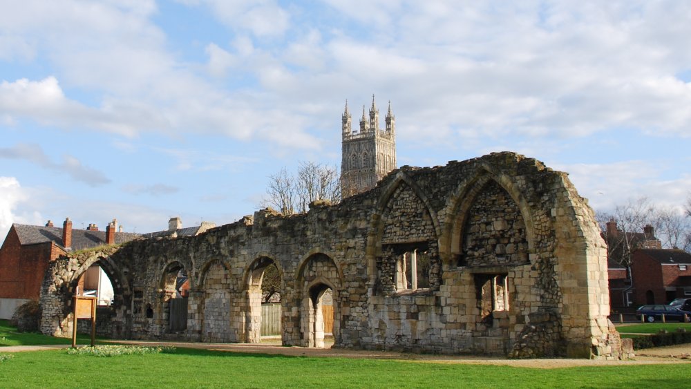 St. Oswald's Priory where she is buried