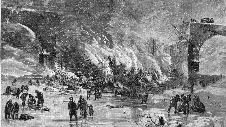 Ashtabula train disaster engraving