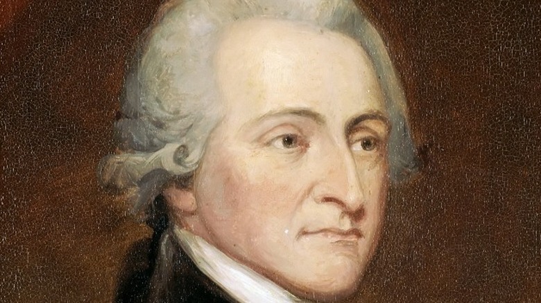 painting of John Jay looking to the side